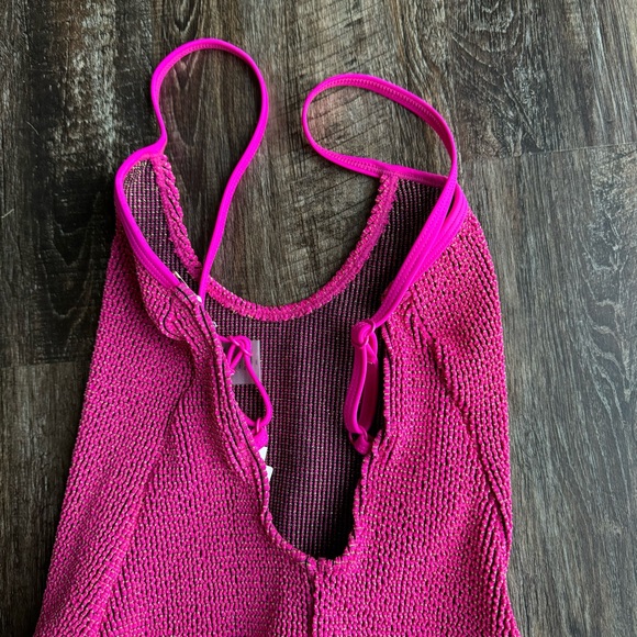 3/$30 NWT Good American Always Fits Sculpt One Piece Swimsuit Pink Size 00/0 - Picture 11 of 12